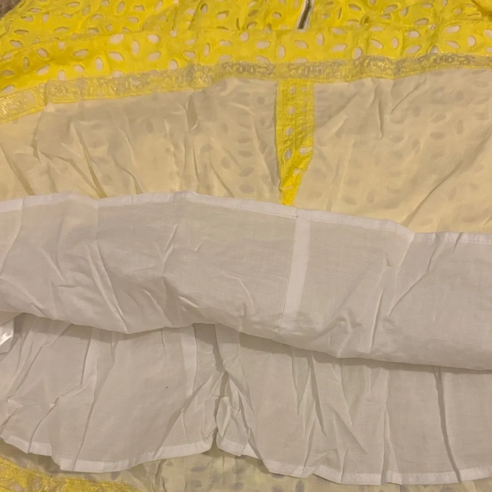 Lilly Pulitzer Strapless Yellow Eyelet Dress - Picture 4 of 4